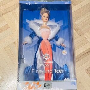 Mattel - 2002 Salt Lake City Olympics, Fire and Ice Barbie, Limited Edition, NIB